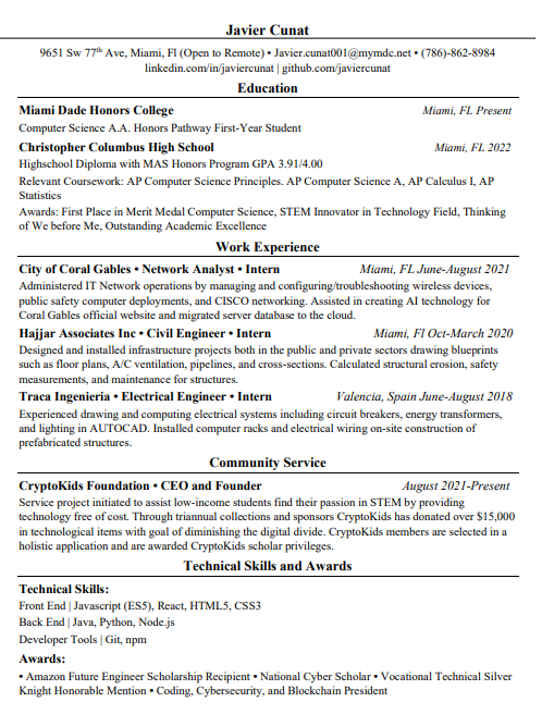 How To Create A Successful Resume As An Aspiring Software Engineer For ...
