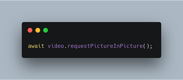 How to use “picture in picture 📺” in javaScript. | by As!f Ansari | Medium