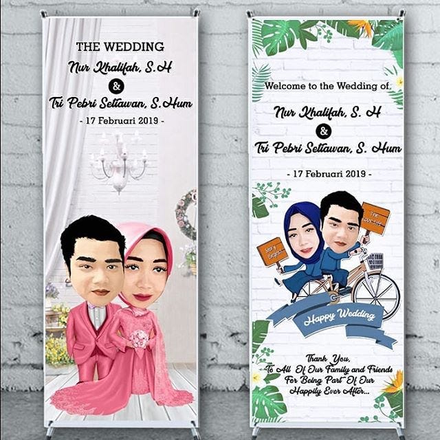  Desain  X Banner  Wedding  Wedding  Ideas