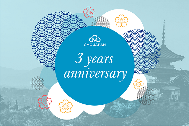 Happy 3-year anniversary to CMC Japan