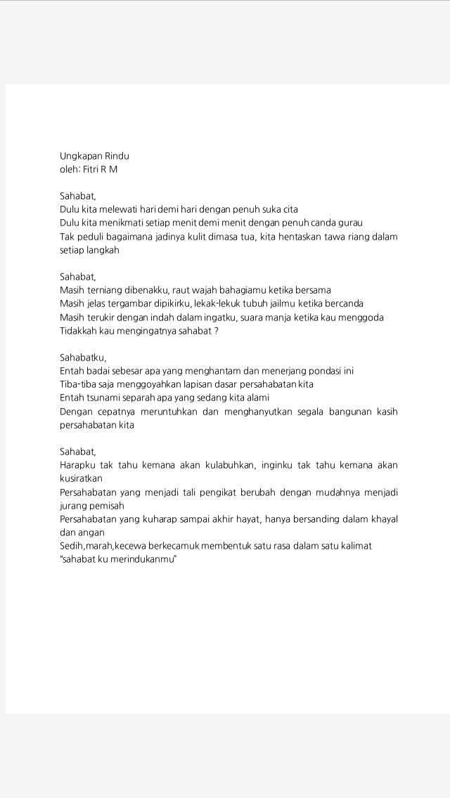 Puisi Sahabatku