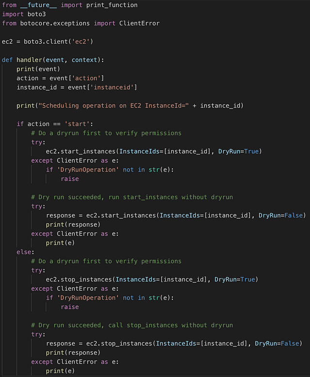 Reducing AWS EC2 operating costs using a Lambda scheduler | by Gar Lee ...