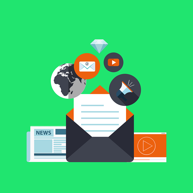 Software de automação de marketing por e-mail descrito por meio de vários canais saindo de um e-mail.