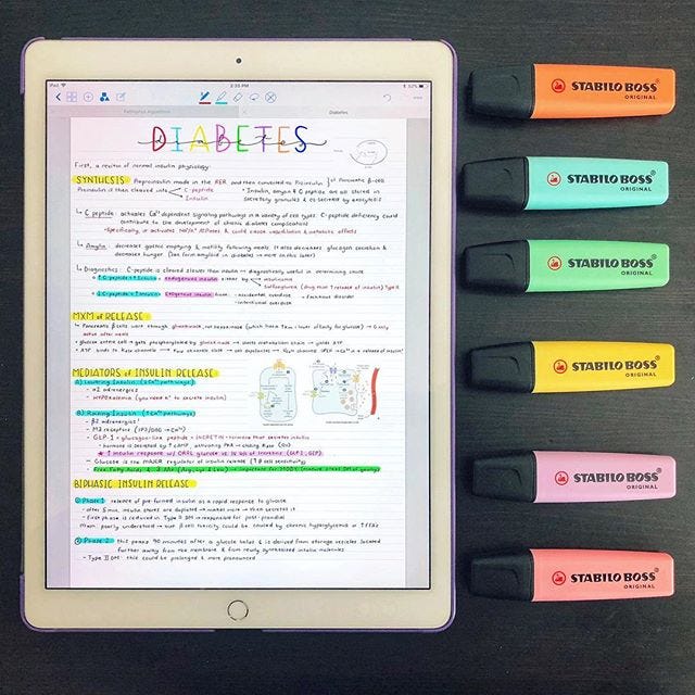 How To Study With A Highlighter: Three Pitfalls You Should Avoid When You  Highlight Your Notes | by GoodNotes | GoodNotes Blog