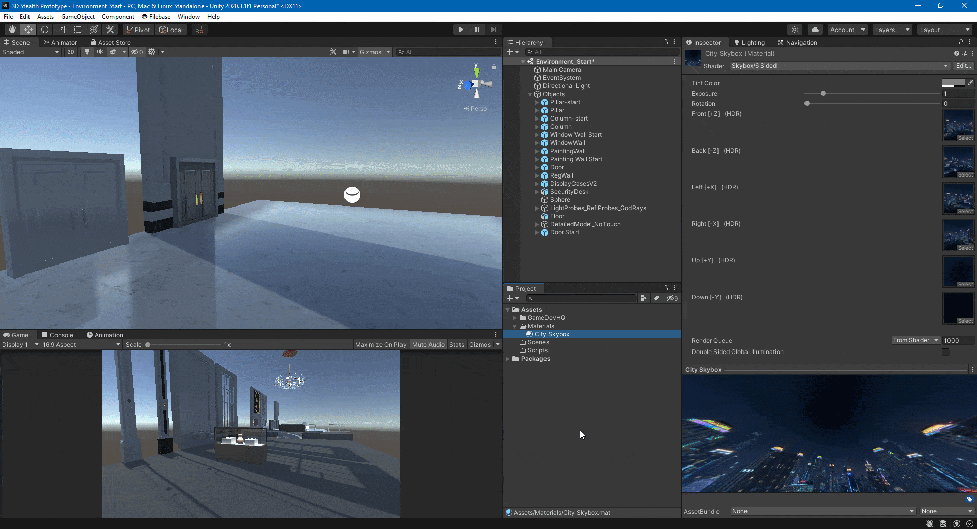6 Sided Skybox in Unity. This article will show how to make a… by