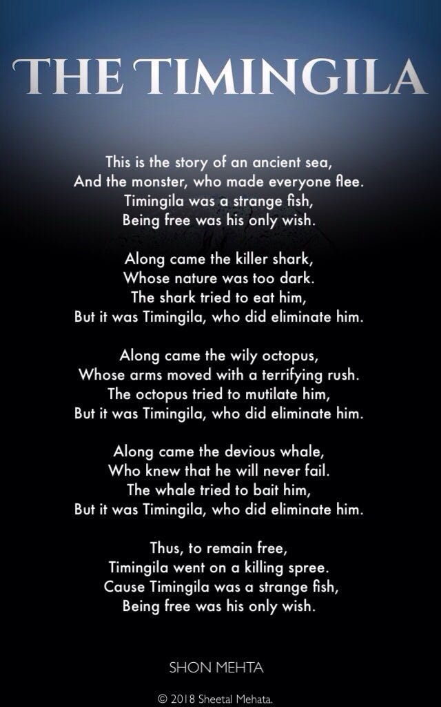 The Timingila A Strange Fish This Is The Story Of An Ancient Sea By Shon Mehta Medium