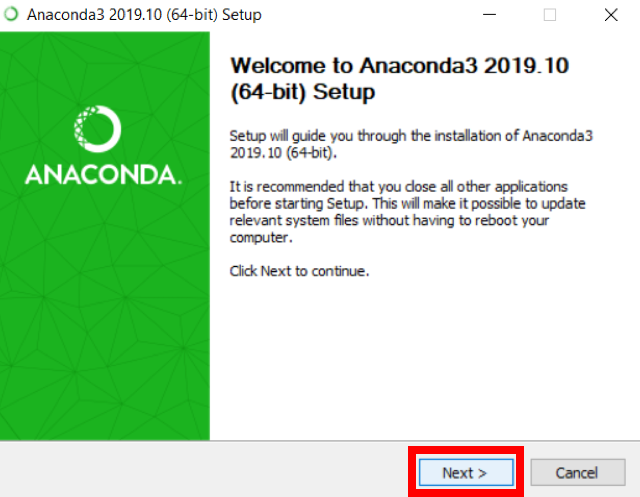 install anaconda python 2.7 windows 10