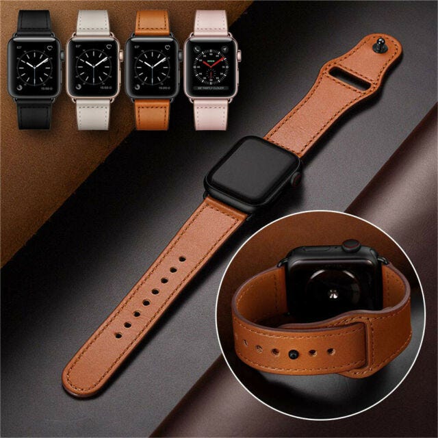 Best Apple Watch 5 Leather Straps on Amazon | by Tony Shah | Mac O'Clock |  Medium