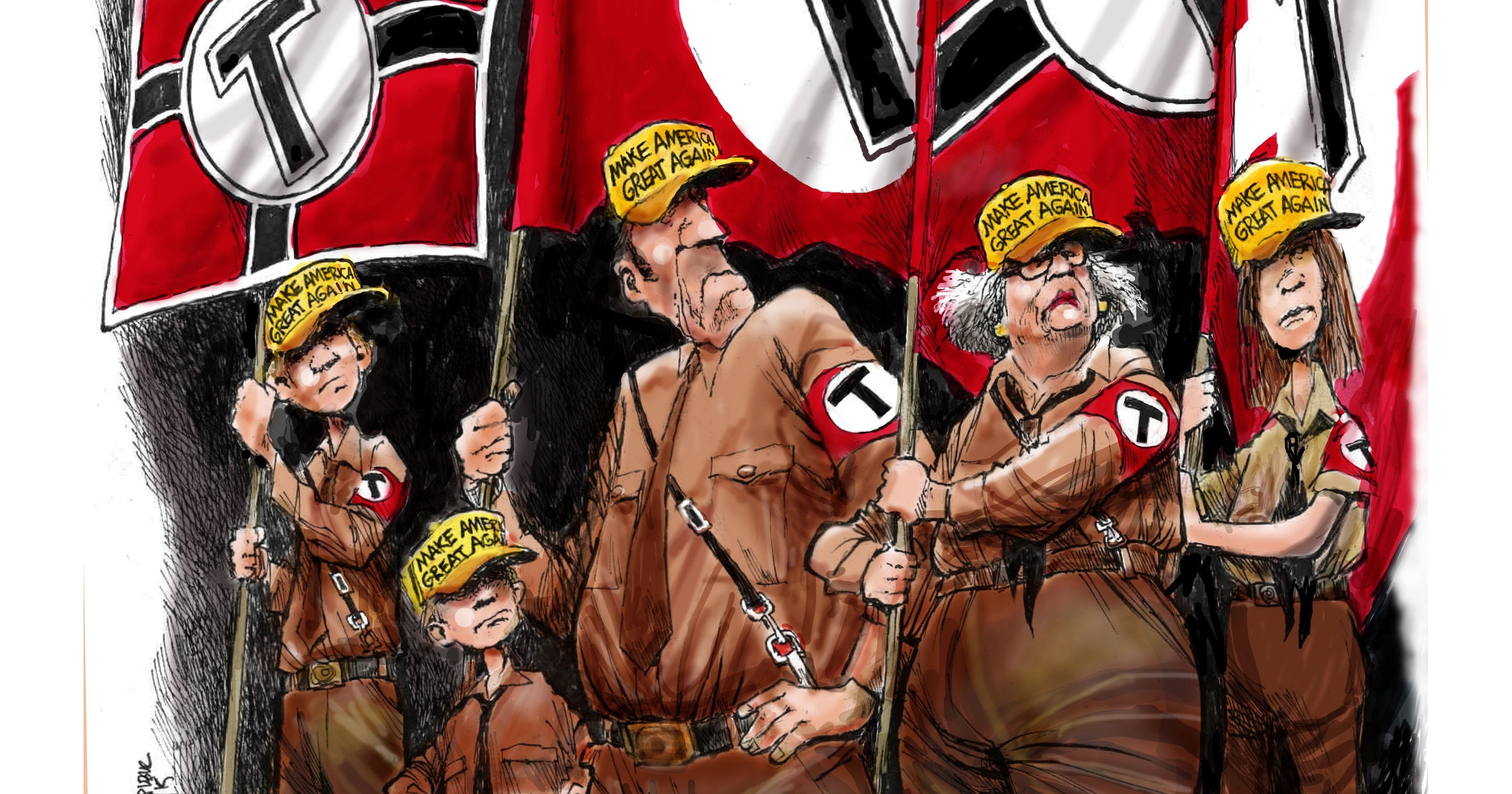 Trump Supporters: Today's Nazi Brown 