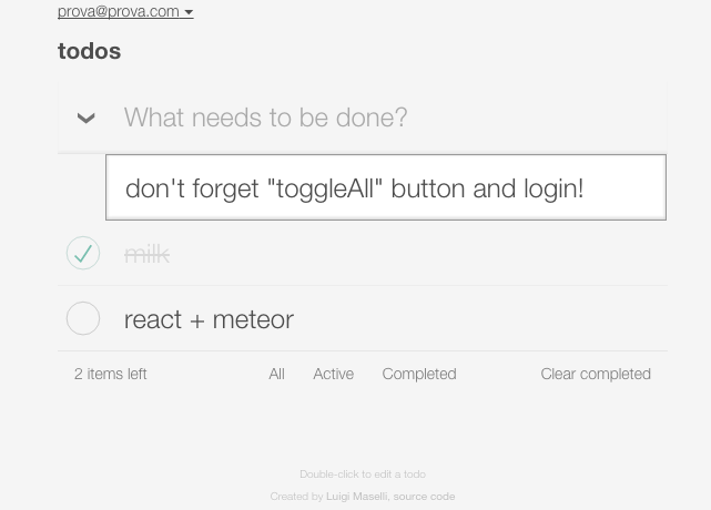TodoMVC Meteor React with router, animations,.. | by Luigi Maselli | Medium