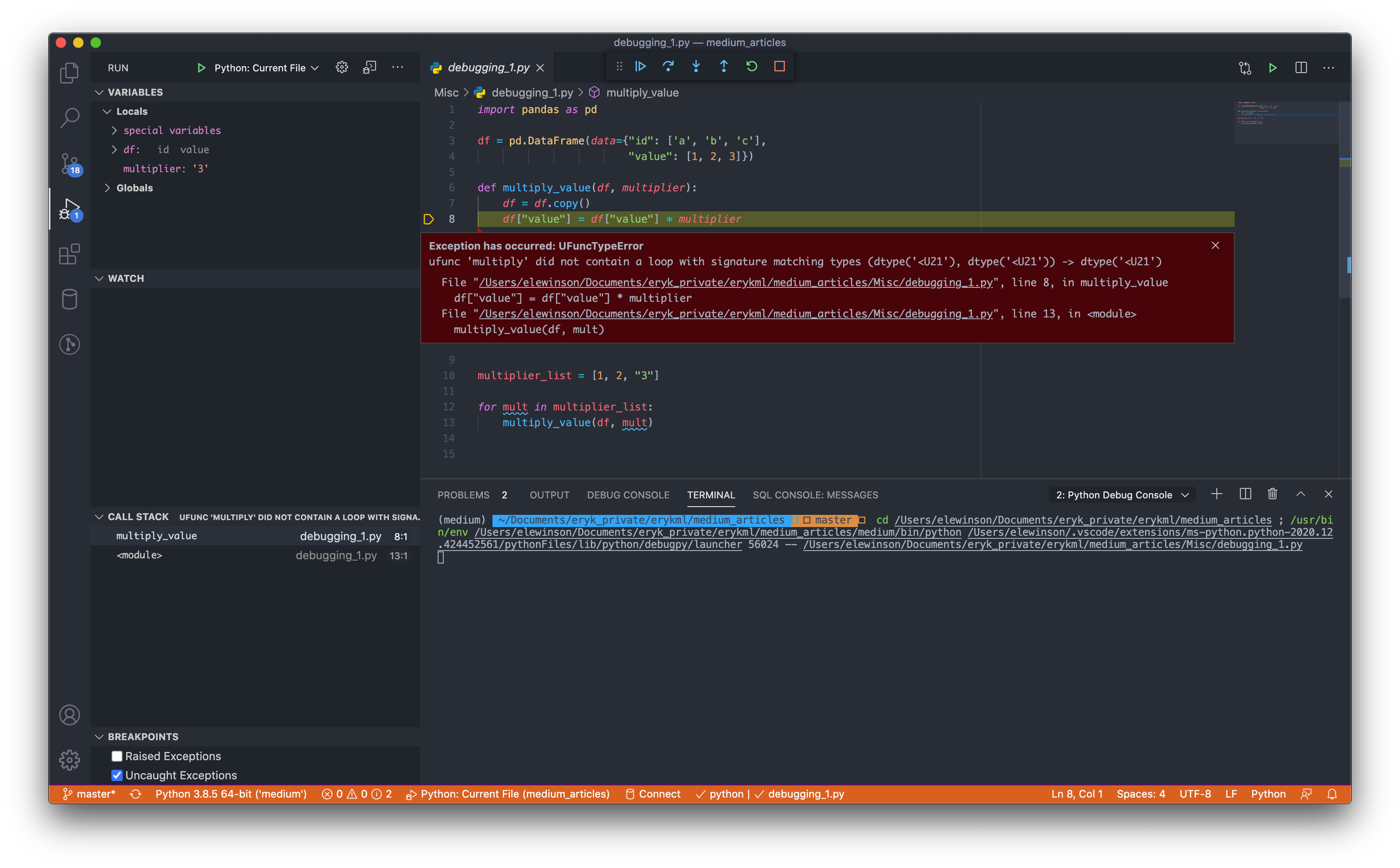 在 VS Code 中调试 Python 的全面指南 - 图3