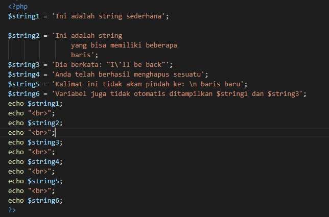 Pengenalan String. Tipe data string adalah tipe data yang… | by Nabilah ...