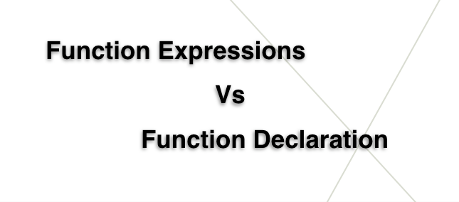 [javascript]Function Expressions Vs Function Declaration | by 이용석 | Medium