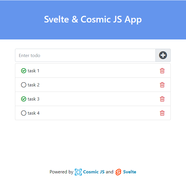 Build A Simple Todo App Using Svelte And Cosmic Js By Sumit Kharche The Startup Medium