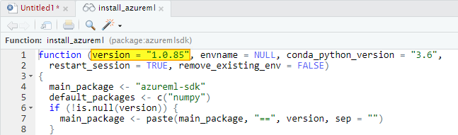 install_azureml code definition