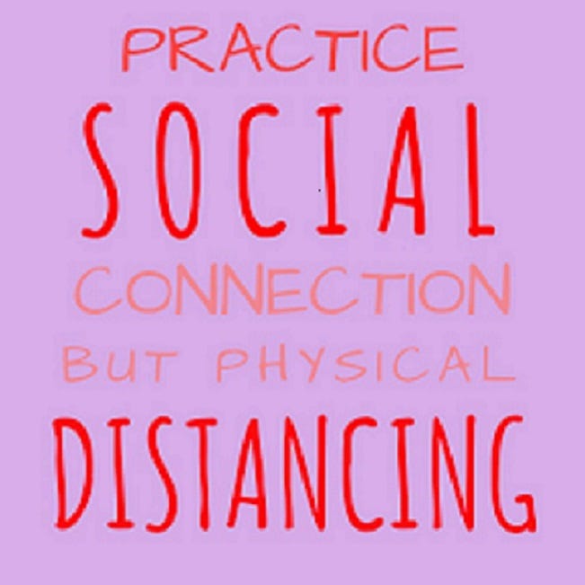 Physical' not 'Social' distancing — A psychologically informed ...