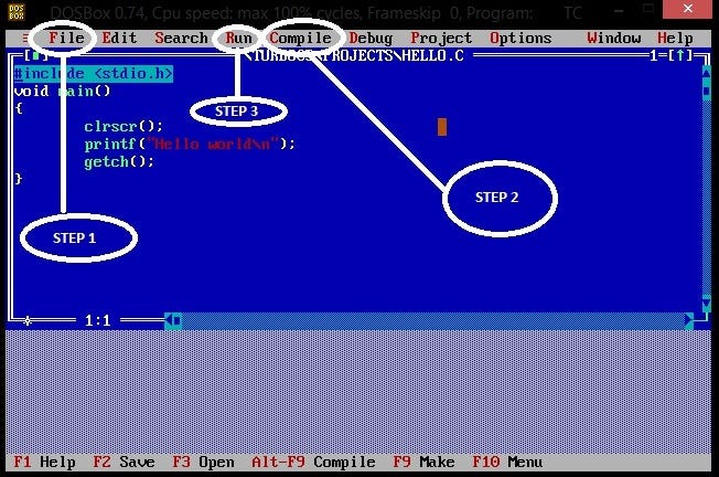 First Program in C.. Hello World ;) | by Chaitanya Joshi | Medium