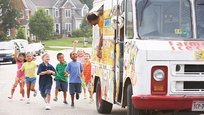 kids ice cream van