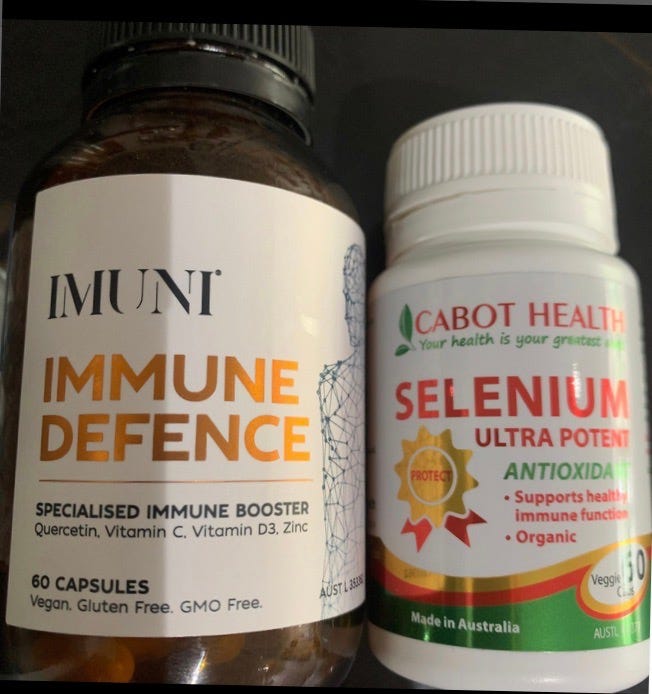 A photo of two bottles of tablets recommended by a naturopath in Sydney