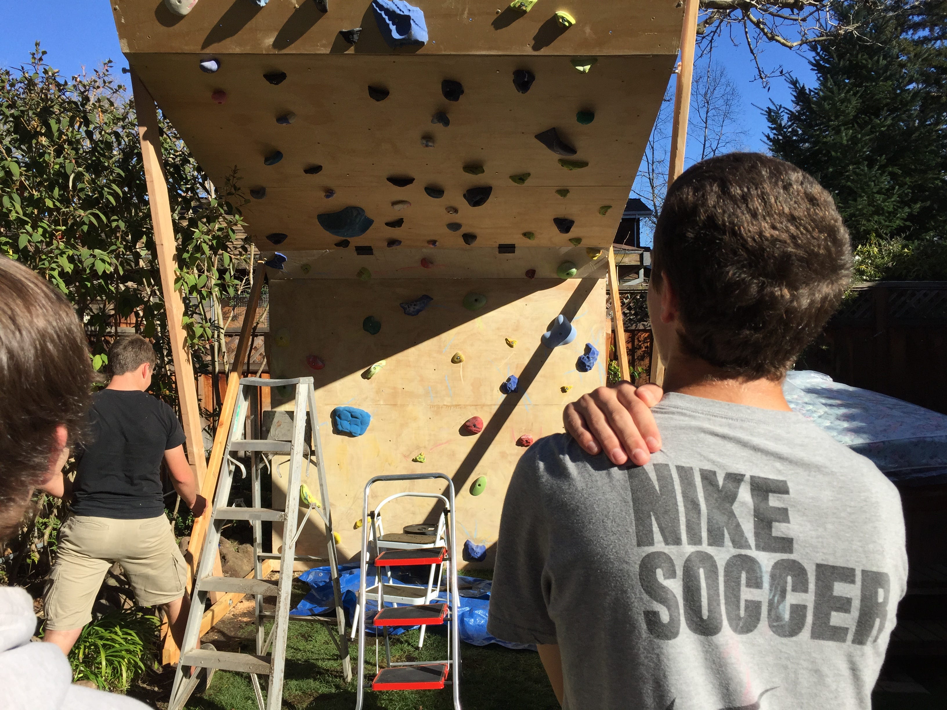 Rock Climbing Wall In Backyard