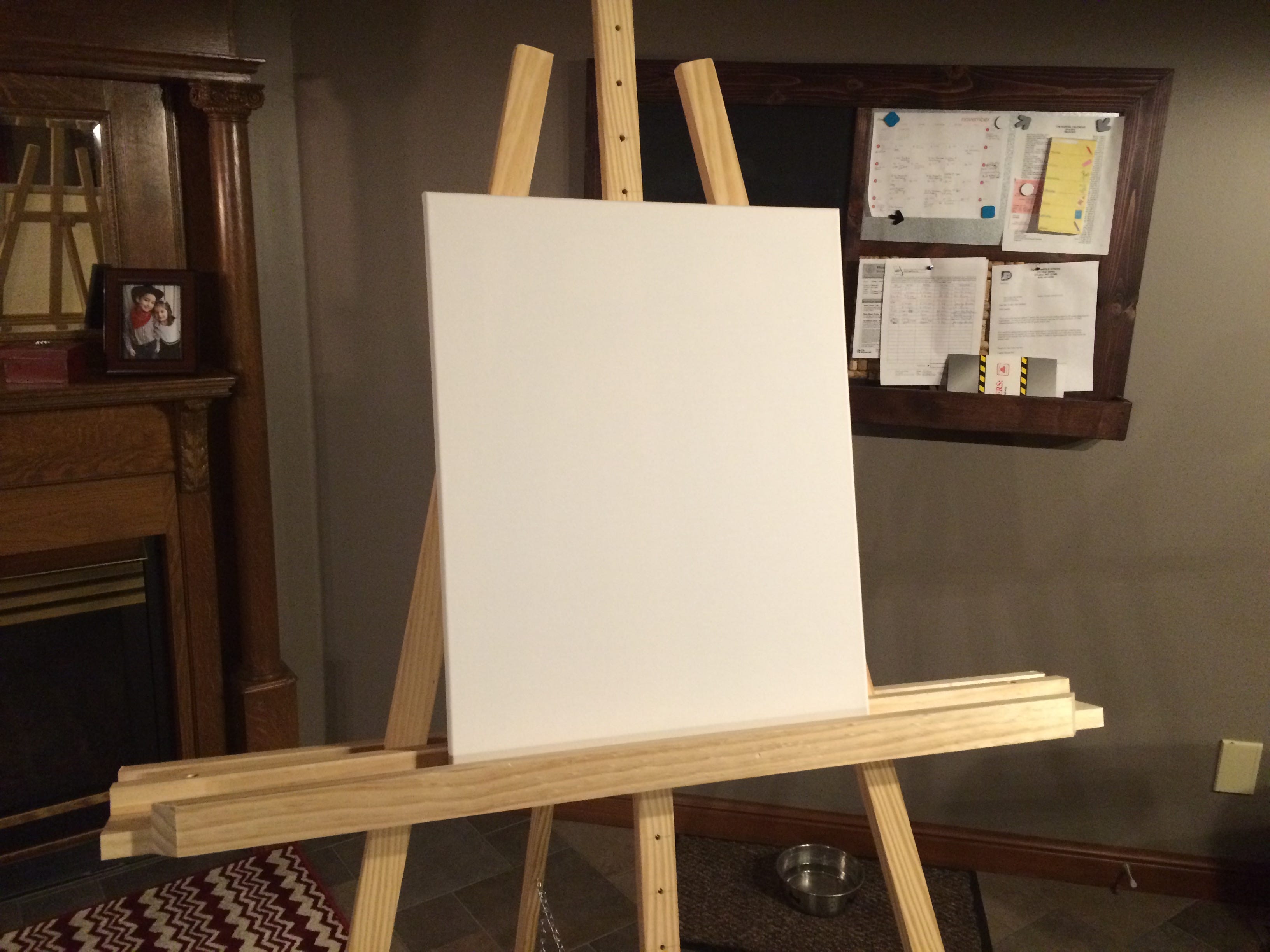 Scrap Wood Easel. I finished building an artist’s easel… by Eric