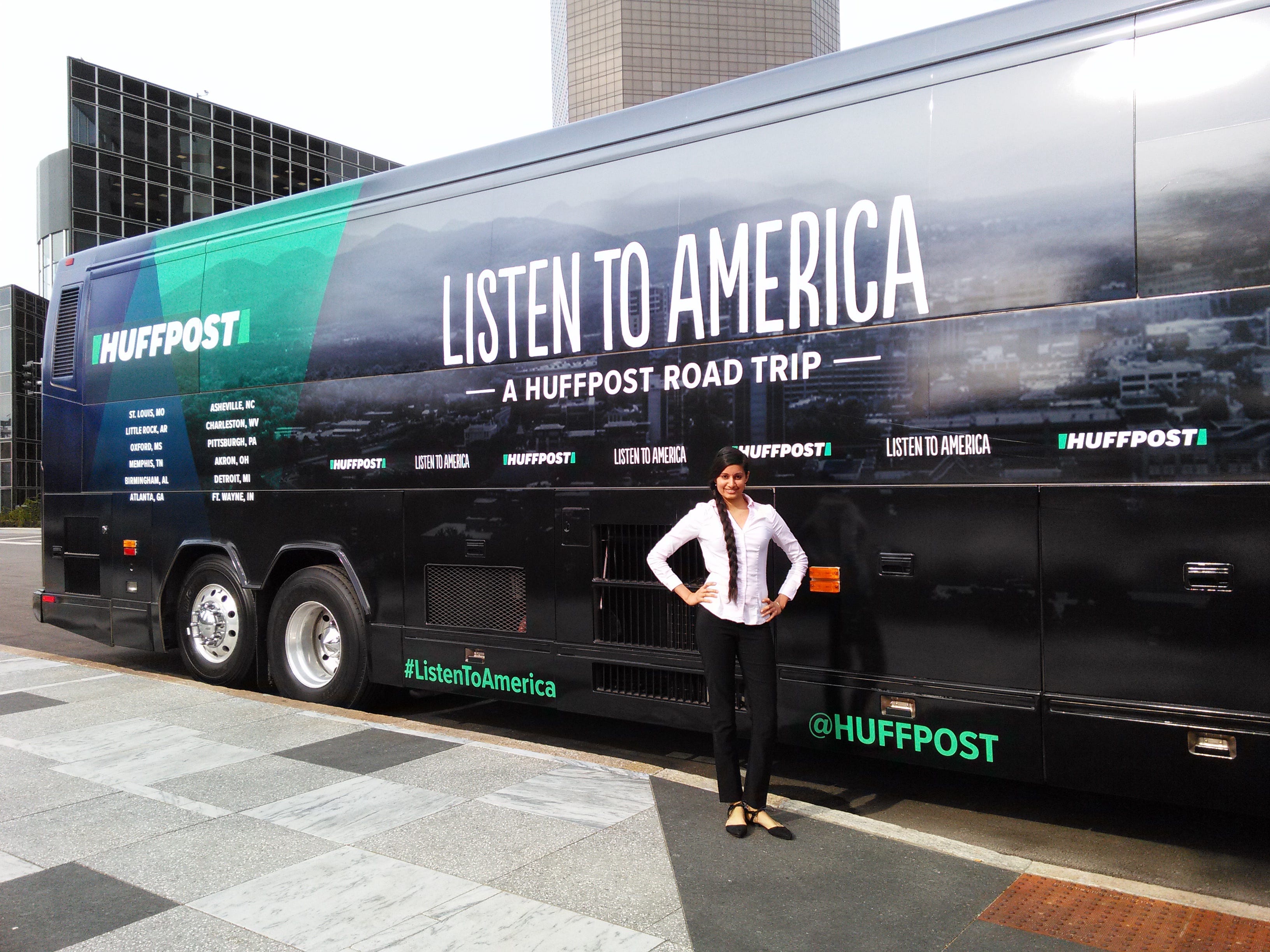 Launching the Listen to America Bus Tour by Basant Medium