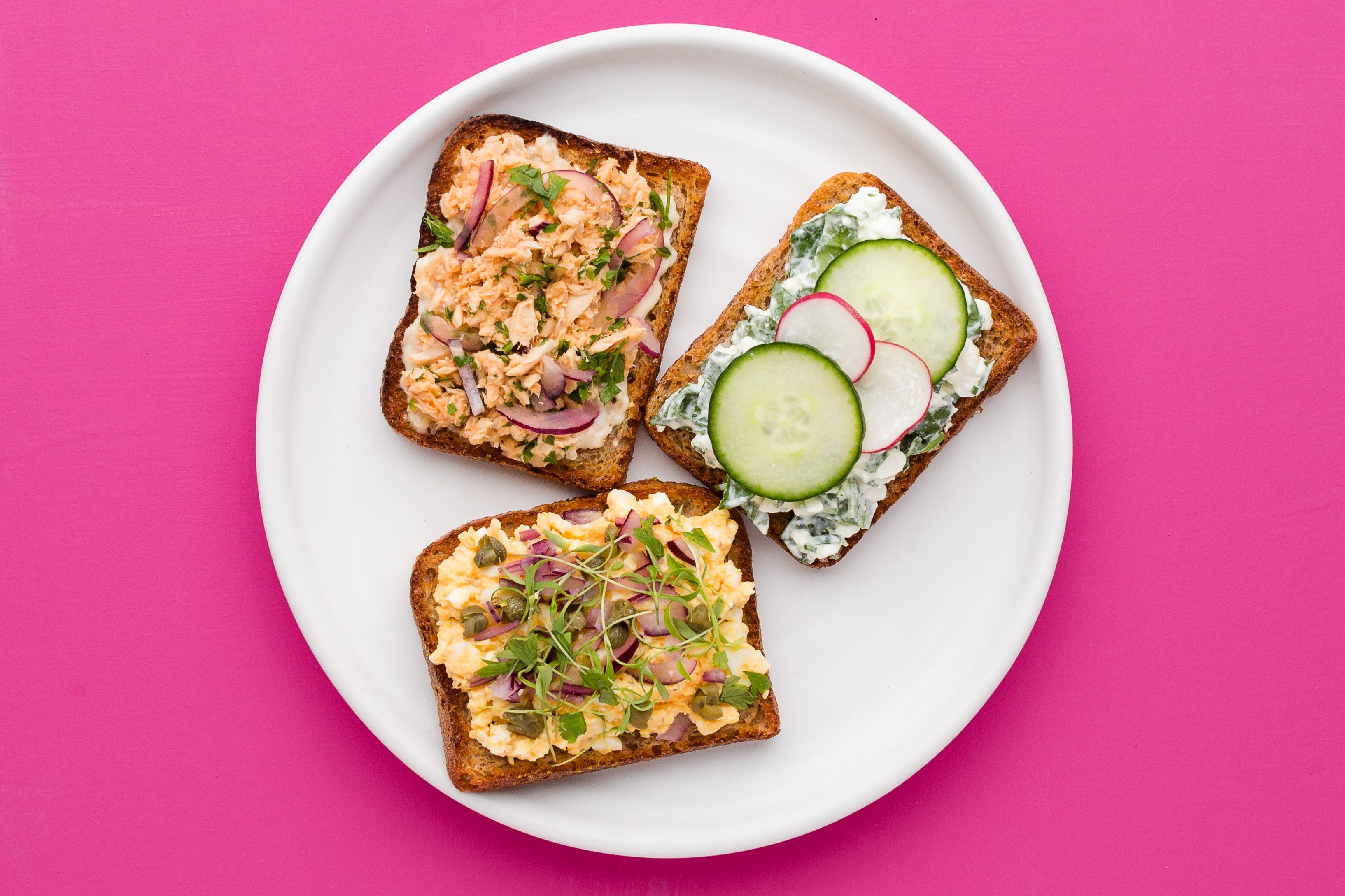 Herby Cottage Cheese Open Toasties Fresh Start