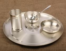 pure silver dinner set for baby