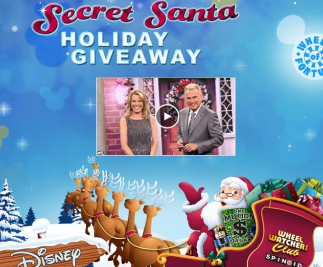 wheel of fortune christmas giveaway 2020 Wheel Of Fortune Secret Santa Holiday Giveaway Win Vacations Prize By Aditi Msr Medium wheel of fortune christmas giveaway 2020