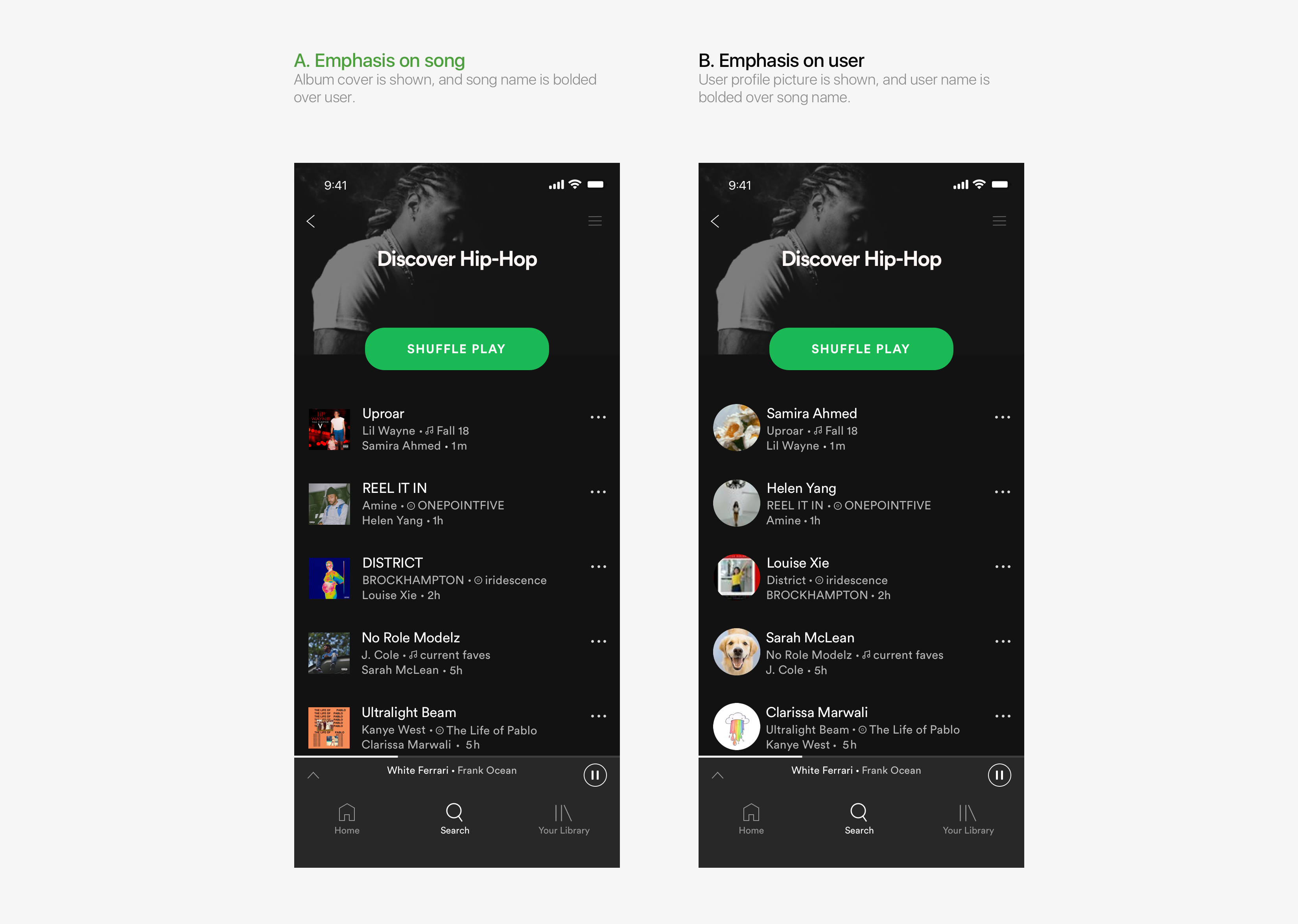 Integrating Friend Activity Spotify Ux Case Study By Cecilia Lu Prototypr integrating friend activity spotify ux