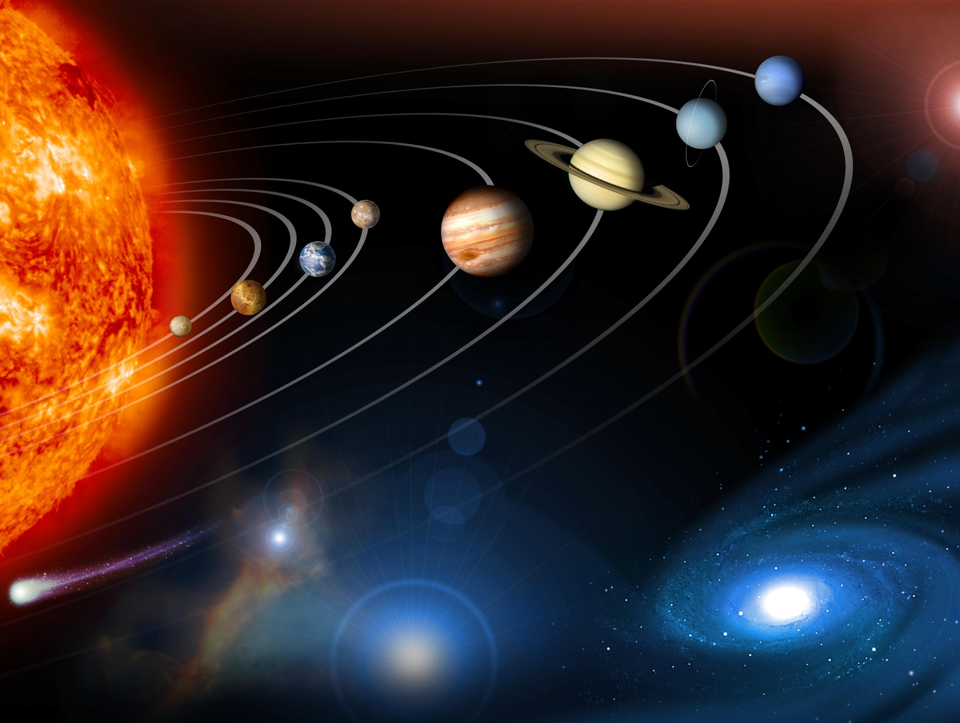 Solar System Universe Medium