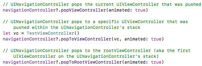 Current swift dismiss another present controller 4 and view A small