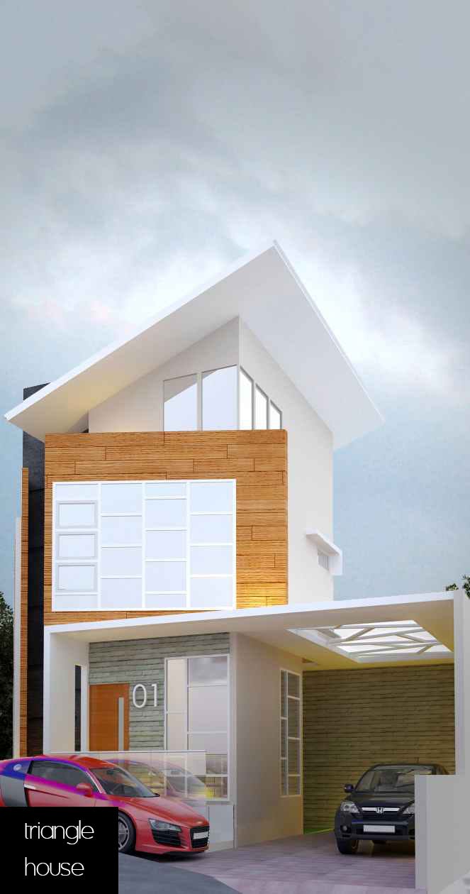 Diskon Eksterior Rumah Minimalis 081358000083 Asimetris Arch