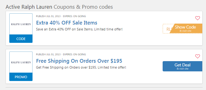 ralph lauren free shipping coupon code