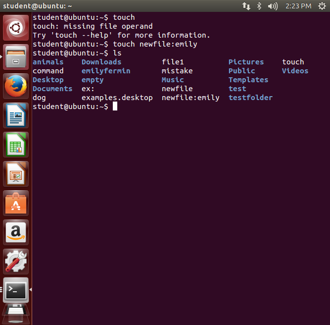 5 Commands in Linux. touch by Emily Fermin Medium