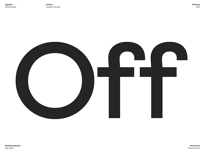 Typography Inspiration | May 2020 Font Selection | by Hrvoje Grubisic ...