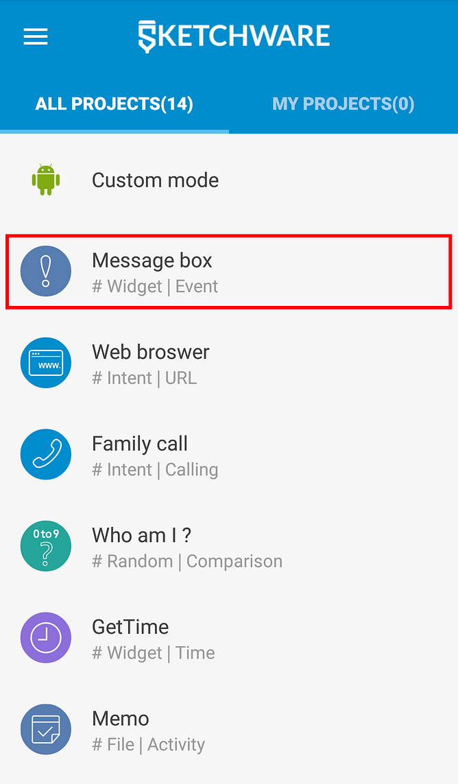 Message Box — Creating an Android Application that Toasts the User ...