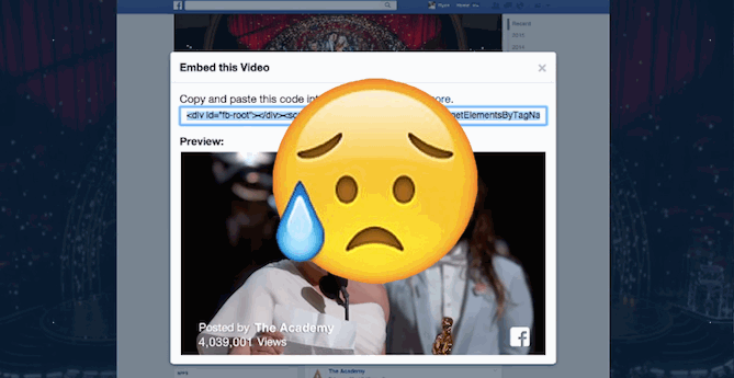 facebook embedded video facebook embedded video