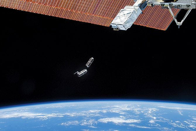 Art On Satellites In Outer Space By The Nomadic Artist Planet Stories Medium