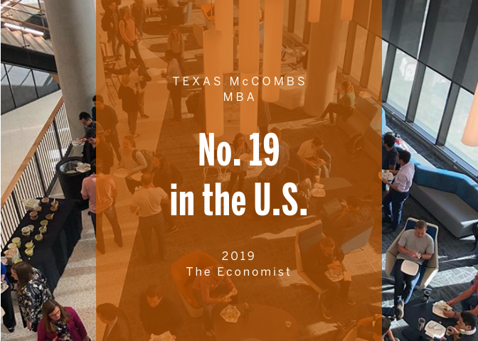 Mccombs Holds Strong Position In Economist Mba Ranking