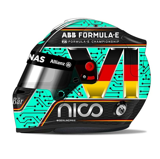 MDM Designs created some awesome helmets for Nico Rosberg’s competition