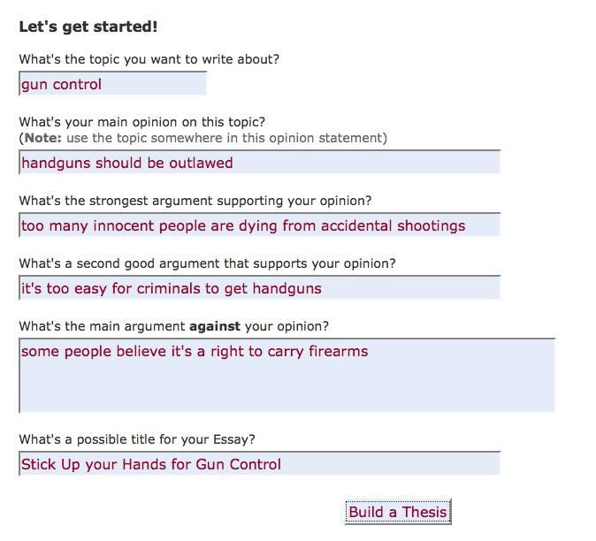 thesis statements for informative speeches