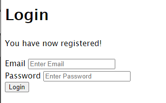 We now have a flash message displayed!