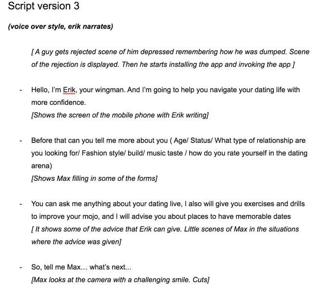 dating scripts definisjon