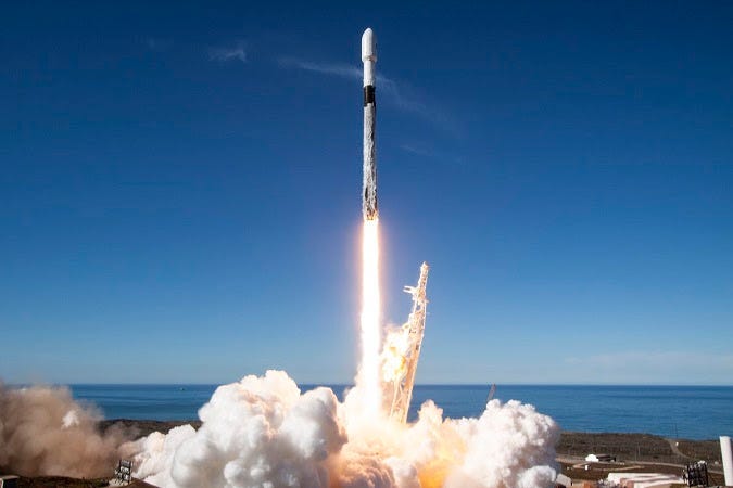 Image of the successful SpaceX Falcon 9 SSO-A launch on Dec 3, 2018!