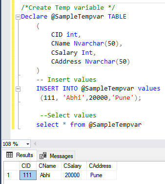 Temp Table, Table Variable And CTE In SQL Server | by mayuri budake ...