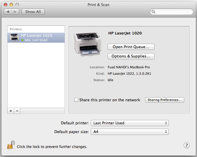 install hp printer on mac