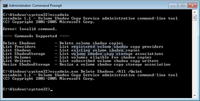 How to secure yourself from Malware misusing VSSAdmin.exe | by Akshay Jain  | Medium