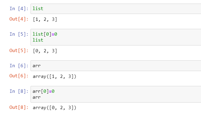 Difference Between Python List And NumPy Array