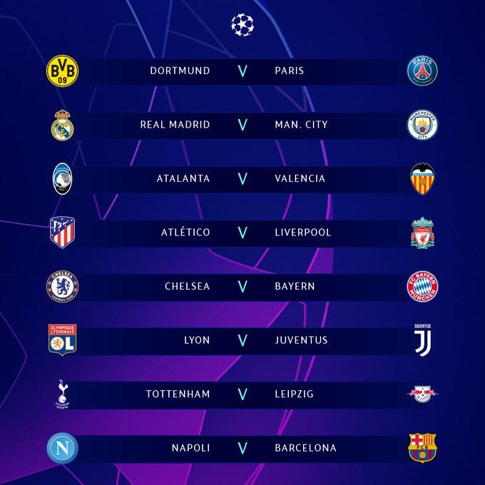 UEFA Champions League: 2020 fixtures announced | by Chen Anny | Medium